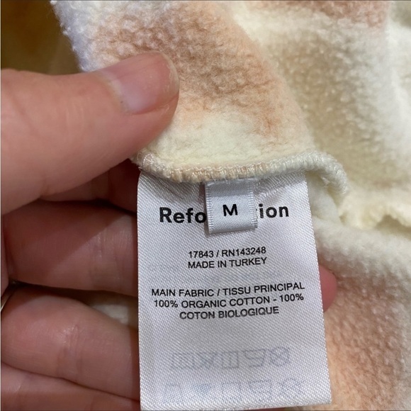 Reformation Jeans Women’s Tanner Classic Tie Dye Hoodie Size Medium Pullover - Picture 7 of 7